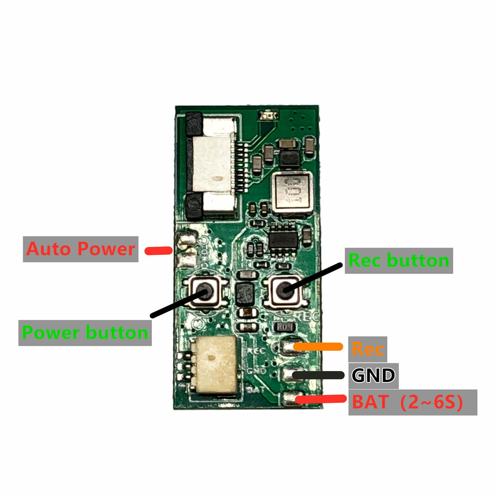 NamelessRC Replacement BEC Module For Naked GoPro Hero 9 10 11 Module