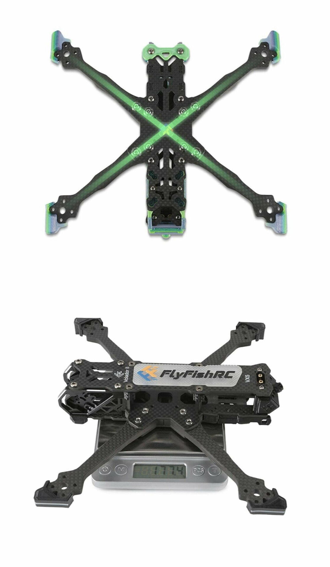 Flyfishrc Volador Ii Vx Fpv Freestyle T Frame Kit Mantisfpv